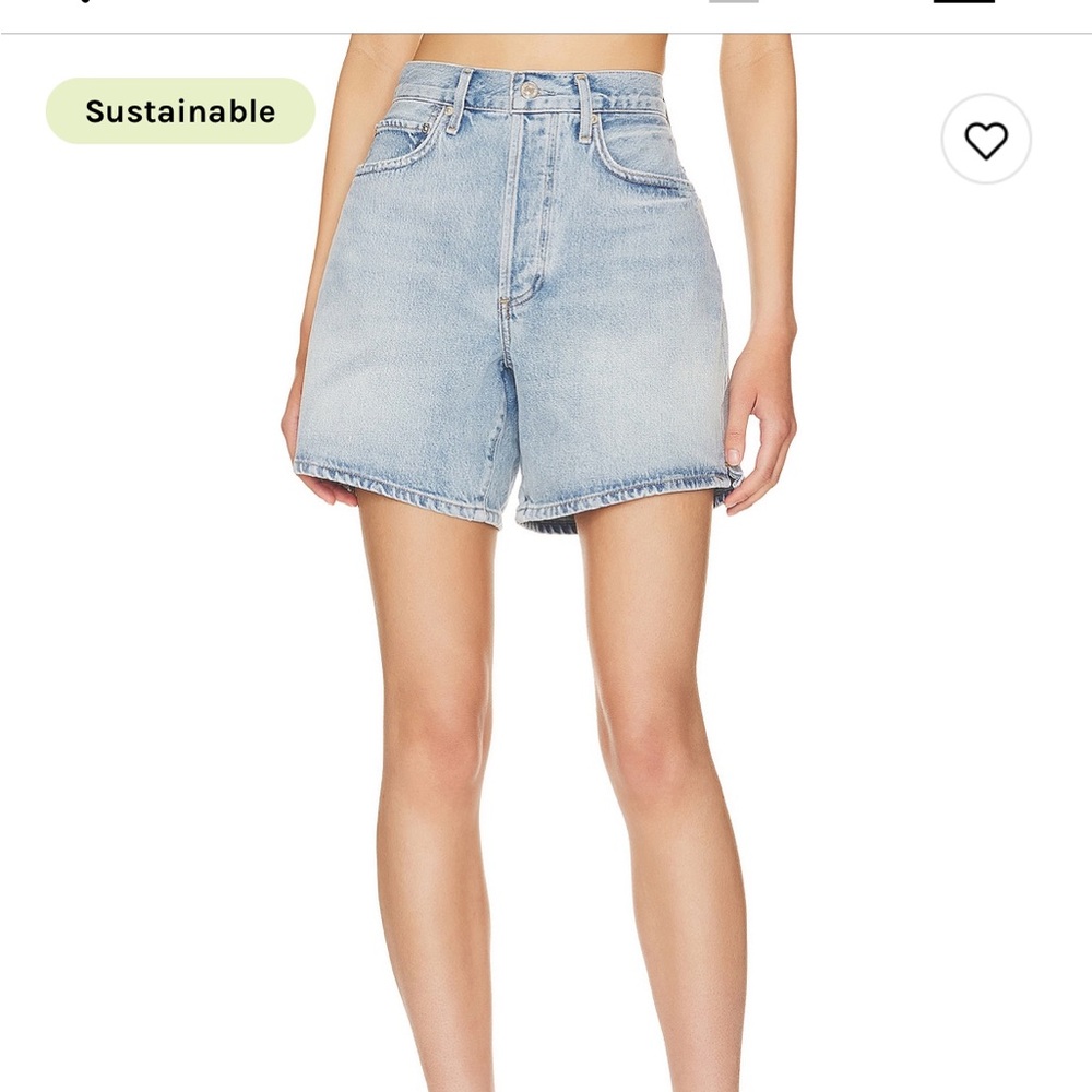 Citizens Of Humanity Light Blue High-Rise Denim Jean Shorts